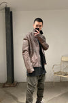 isaac sellam reflective leather jacket SULFUREUX TALMUD CUIVRE